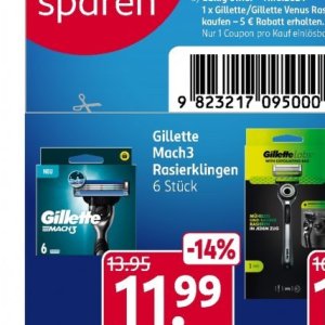 Rasierklingen gillette  bei Rossmann