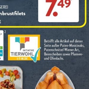 Putenschnitzel bei Aldi SÜD