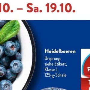 Heidelbeeren bei Aldi SÜD