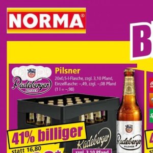 Pilsner bei Norma