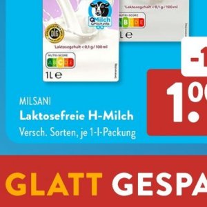 Milch bei Aldi SÜD