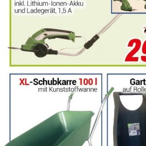 Schubkarre bei Centershop