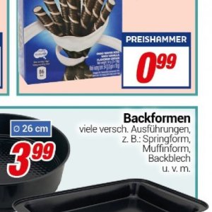 Backformen bei Centershop