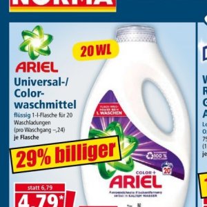 Waschmittel ariel  bei Norma