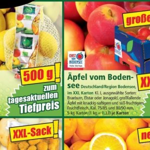 Äpfel bei Norma