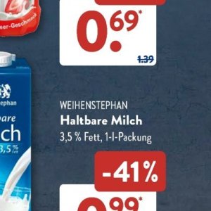 Milch bei Aldi SÜD