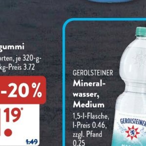 Mineralwasser bei Aldi SÜD