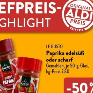 Paprika bei Aldi SÜD