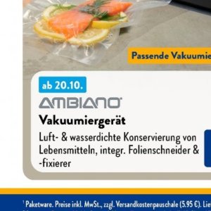 Vakuumiergerät bei Aldi SÜD