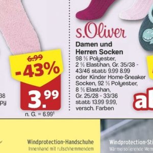 Socken bei Famila Nord West