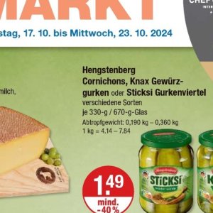 Gurken bei V-Markt