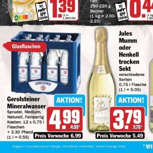 Mineralwasser bei Hit