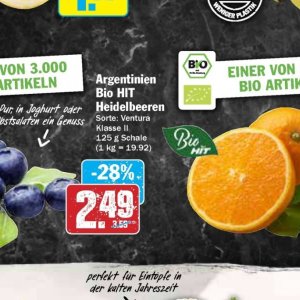 Heidelbeeren bei Hit