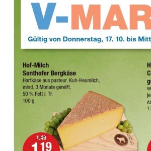 Milch bei V-Markt