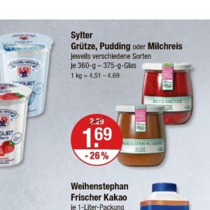 Pudding bei V-Markt