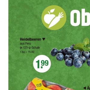 Heidelbeeren bei V-Markt