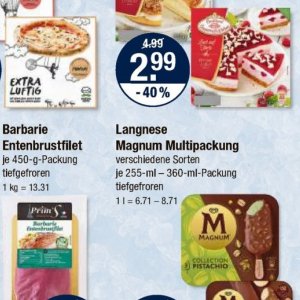 Magnum langnese bei V-Markt