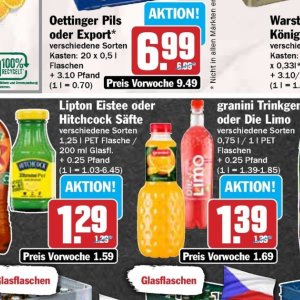 Eistee lipton  bei Hit