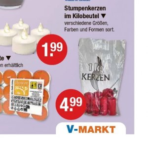 Kerzen bei V-Markt