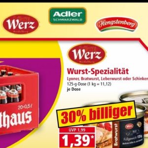 Wurst bei Norma