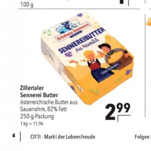 Butter bei Citti Markt