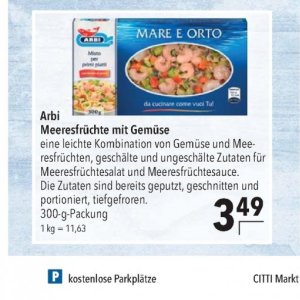 Meeresfrüchte bei Citti Markt