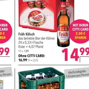 Bier bei Citti Markt