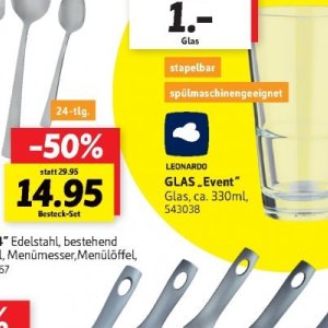 Glas bei Sconto