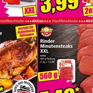 Minutensteaks bei Norma