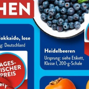 Heidelbeeren bei Aldi SÜD