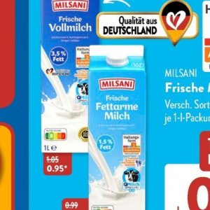 Milch bei Aldi SÜD