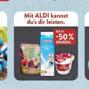 Milch bei Aldi SÜD