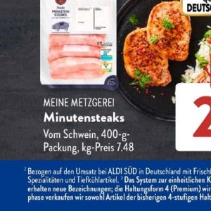 Minutensteaks bei Aldi SÜD