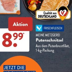 Putenschnitzel bei Aldi SÜD