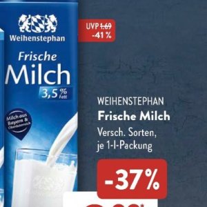 Milch bei Aldi SÜD