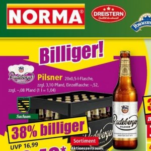 Pilsner bei Norma