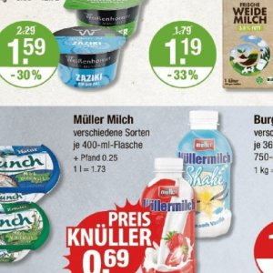 Milch bei V-Markt