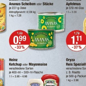 Ananas bei V-Markt