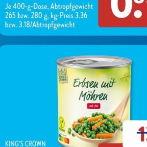 Erbsen bei Aldi SÜD