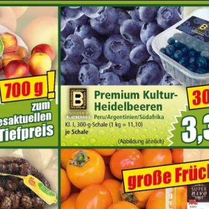 Heidelbeeren bei Norma