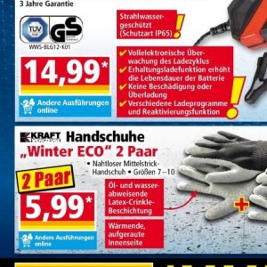 Handschuhe bei Norma