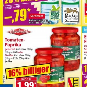 Paprika bei Norma