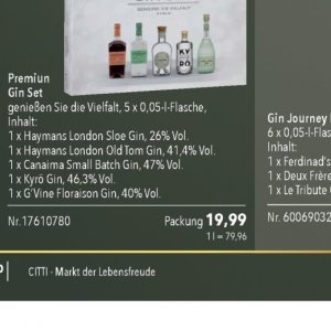 Gin bei Citti Markt