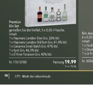 Gin bei Citti Markt