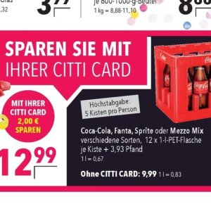 Coca-cola bei Citti Markt