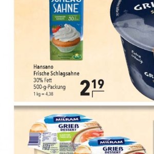 Schlagsahne bei Citti Markt