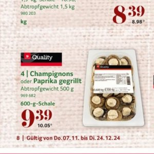 Champignons bei Selgros