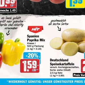 Paprika bei Hit