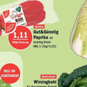 Paprika bei Aktiv Irma