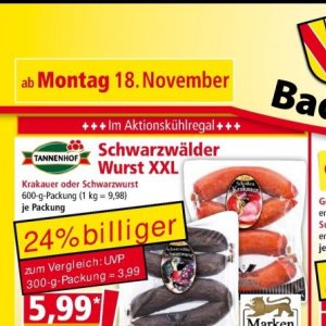 Wurst bei Norma